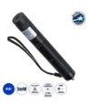 GloboStar® 78998 Φορητό Επαναφορτιζόμενο Laser Pointer 5mW Class 3 DOT Zoom με Extra Κεφαλή για Dot Effects με Μπαταρία 18650 Li-ion 4800mAh & Φορτιστή - UV 405nm Φ2.2 x Υ15cm
